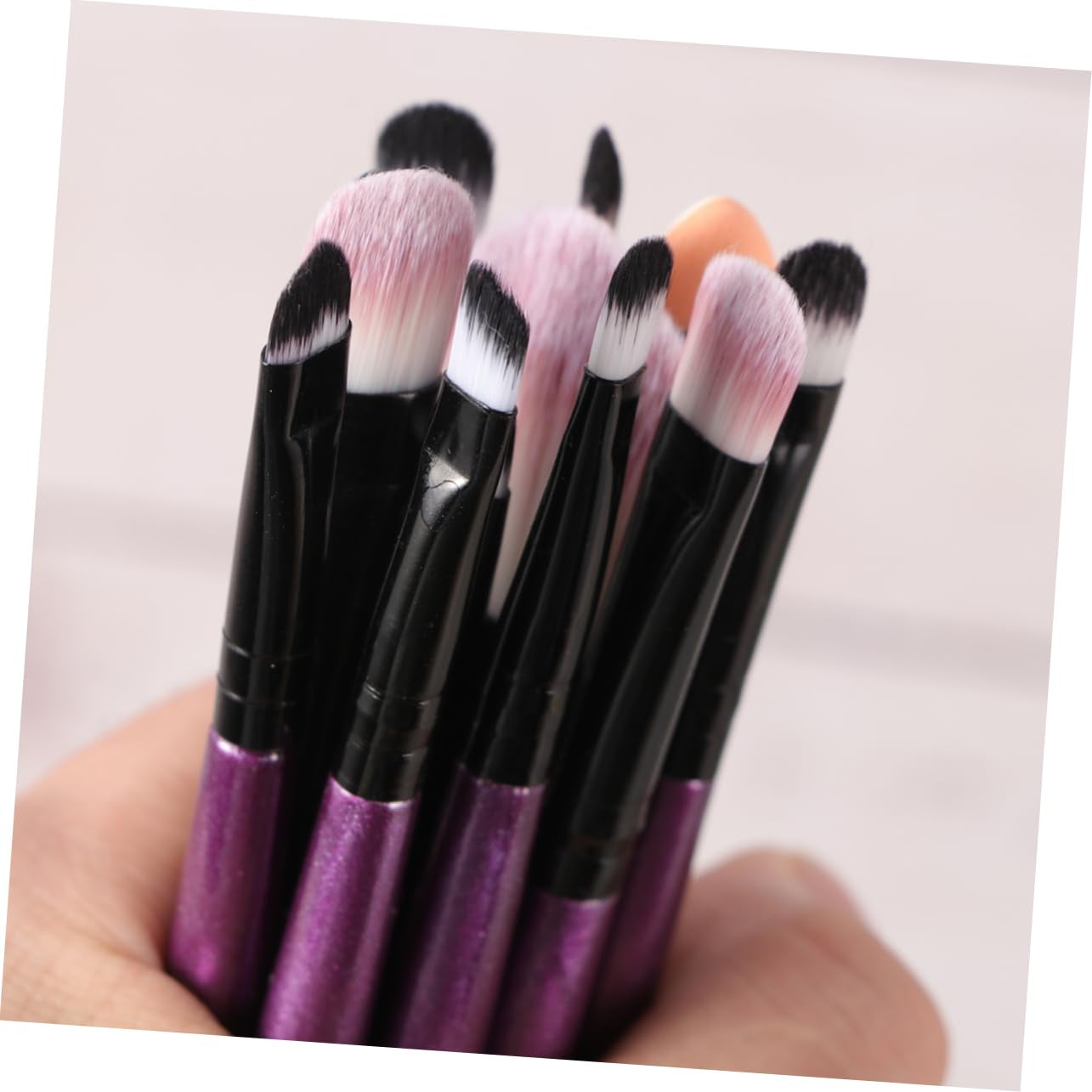 Makeup Brush Set 12Pcs Nylon Wooden Handle 183 Purple
